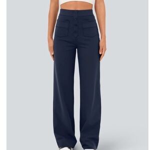 DayStretch High Waisted Pockets Straight Leg Casual pants size small (petite)